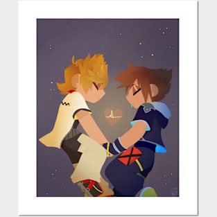 Sora and Roxas Posters and Art